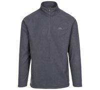 Trespass Mens Keynote Anti Pilling 1/4 Zip Fleece Top - Charcoal - Charcoal - XS