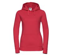 (XS, Classic Red) Russell Womens Premium Authentic Hoodie (3-Layer Fabric)