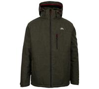 (XS, Dark Vine Marl) Trespass Mens Waterproof Jacket with Hood Fyfinn