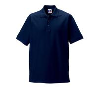 (XS, French Navy) Russell Mens Ultimate Classic Cotton Polo Shirt