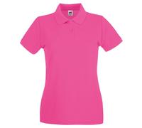 (XS, Fuchsia) Fruit of the Loom Womens/Ladies Premium Polo Shirt