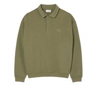 (XS, Green) Lacoste Mens Pique Loose Fit Polo Sweatshirt
