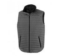 (XS, Grey/Black) Result Adults Unisex Thermoquilt Gilet