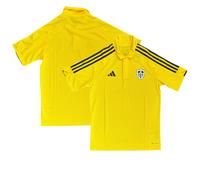 (XS) Leeds United Men's Polo adidas Football Yellow Polo Top - New