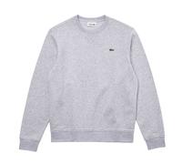 (XS, Light Grey) Lacoste Mens Embroidered Logo Fleece Crew Neck Sweatshirt