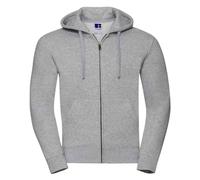 (XS, Light Oxford) Russell Mens Authentic Hooded Sweatshirt