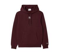 Lacoste Unisex Adult Back Print Hoodie - Maroon Red - Maroon Red - XS