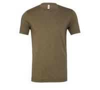 (XS, Military Green) Bella + Canvas Adults Unisex Tri-Blend T-Shirt