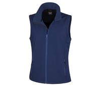 (XS, Navy) Result Core Womens/Ladies Printable Softshell Bodywarmer