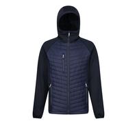 Regatta Men's Navigate Quilted Hybrid Jacket - Navy/Seal Grey - XS - Navy/Seal Grey - 100% Polyester