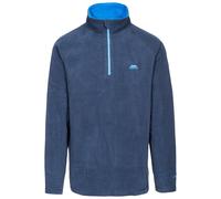 Trespass Mens Casual Fleece Top Blackford - Anti Pilling, 1/2 Zip Neck, Contrast Inner Collar, Contrast Neck Tape, Knitted, 100% Polyester Navy
