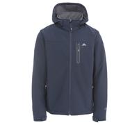 Trespass Men's Accelerator II Waterproof Softshell Jacket with Removable Hood, Navy, X-Small