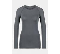 XS Odlo Womens Performance Light Eco Long Sleeve Base Layer Top Mid Grey Size