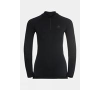 XS Odlo Womens Performance Warm Eco Half Zip Base Layer Top Black Size