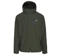 Trespass Men's Accelerator II Waterproof Softshell Jacket with Removable Hood, Olive, X-Small