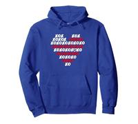 Xs & Os Hugs & Kisses American Flag Stars & Stripes July 4th Pullover Hoodie