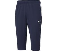 (XS, Peacoat Blue/White) Puma Mens Team Liga Crop Tracksuit Bottoms