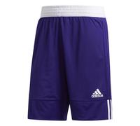 (XS, Purple/White) Adidas Mens Logo Reversible Basketball Shorts