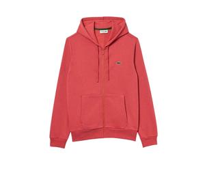 (XS, Red) Lacoste Mens Classic Up Full Zip Hoodie