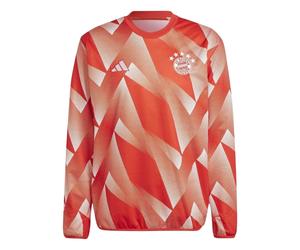 (XS, Red/White) Adidas Mens 2023/24 Pre Match FC Bayern Munich Top