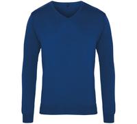 Premier Men's V-Neck Knitted Sweater in Royal | Size: XS Premier Royal XS
