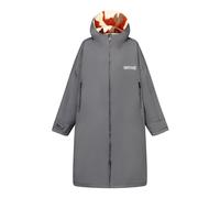 (XS-S, Iron) Regatta Unisex Adult Abstract Mountain Waterproof Changing Robe