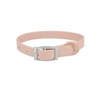 XS/S/M/L/XL Dog Collars Adjustable PVC Pet Collar Candy Color(Pink,M neck 28-38cm)