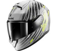 (XS) Shark Ridill 2 Full Face Helmet Assya Silver / Anthracite / Yellow
