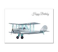 XS size Stunning Birthday Cards Men - Unusual Unique Airplane - Dad Son Boyfriend etc (Happy Birthday Card - Blackburn Aircraft)
