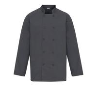 (XS, Steel Grey) Premier Unisex Chefs Jacket