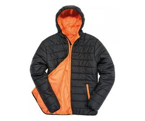(XS UK, Black/Orange) Result Core Mens Soft Padded Jacket