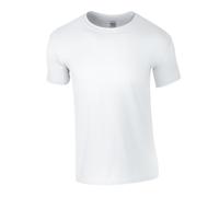 Gildan Men's Softstyle Plain Ringspun Cotton T-Shirt in White | Size: XS Gildan White XS