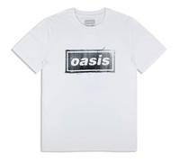 (XS, White) Oasis Thread Band Logo T Shirt