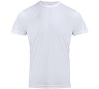 (XS, White) Premier Mens Chefs Coolchecker Short Sleeve T-Shirt