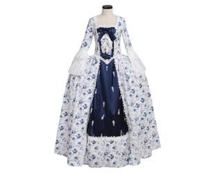 (XS) Women's Rococo Ball Gown Gothic Victorian Dress Vintage Renaissance Style Party Costume