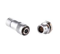 XS6 mini plug Socket 2Pin 3Pin 4Pin 5Pin 6mm quick plug connector Push-pull connectors small(XS6-5PIN)