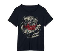 XS650 Special Motor Distressed Retro Design T-Shirt, Women's Plus, Black, 4X