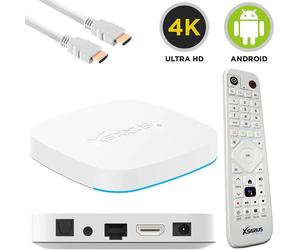 Xsarius Avant 3+ Ultra 4K Android 11 32GB IP Receiver BT Remote Control White