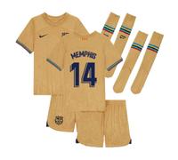 (XSB) 2022-2023 Barcelona Little Boys Away Kit (MEMPHIS 14)
