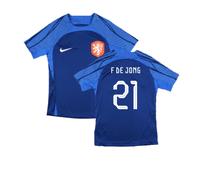 (XSB) 2022-2023 Holland Dri-FIT Training Shirt (Blue) - Kids (F De Jong 21)