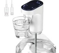 Xschischa Digital Electric Drink Dispenser with Quantity Mode / Ideal for Wine, Schnapps and Liqueur and Much More / Battery / with Ventilation Function / Intelligent Decanter (White)