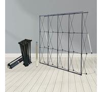 XSDAJSD Birthday Party Pop Up Backdrop, Foldable Display Stand with Carrying Bag, Iron Frame Banner | Trade Show Display Booth | Poster Holder