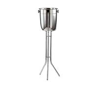 XSDAJSD Ice Bucket for Home Bar European Style Champagne Bucket Stand Stainless Steel Bar Ice Bucket Household with Rack Ice Grain Bucket with Kickstand Luxury Red Wine Bucket Drinks and Wine Cooler