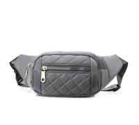 XSDSLS Bum Bag Fanny Pack for Women Men Nylon Crossbody Bag Fashion Waist Bags Waterproof Travel Bumbags Belt Bags for Travel Walking Outdoor Gym Running (Dark Grey)