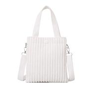 XSDSLS Corduroy Cross Body Bags Women Small Handbags Shoulder Bags Small Tote Bag With Adjustable Strap Crossbody Bags Mini Phone Bag for Women Ladies Girls Shopping Work (White-1)
