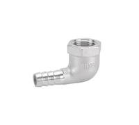 XSDSM 90° Elbow Hose Connector Stainless Steel Connection Accessories Female Thread Adapter Hose Connector Suitable for Pipe Connection,G 3/8" Internal Thread - 10 MM