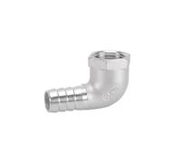 XSDSM 90° Elbow Hose Connector Stainless Steel Connection Accessories Female Thread Adapter Hose Connector Suitable for Pipe Connection,G 1/2" Internal Thread - 15 MM