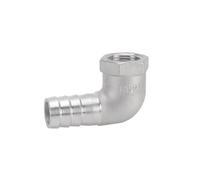 XSDSM 90° Elbow Hose Connector Stainless Steel Connection Accessories Female Thread Adapter Hose Connector Suitable for Pipe Connection,G 3/8" Internal Thread - 15 MM