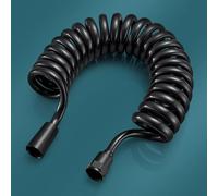 XSDSM Bidet Hose Pipe Spiral Shower Tubes Toilet Hose Pipe Kink-Resistance,Black