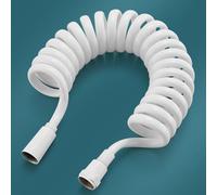 XSDSM Bidet Hose Pipe Spiral Shower Tubes Toilet Hose Pipe Kink-Resistance,White